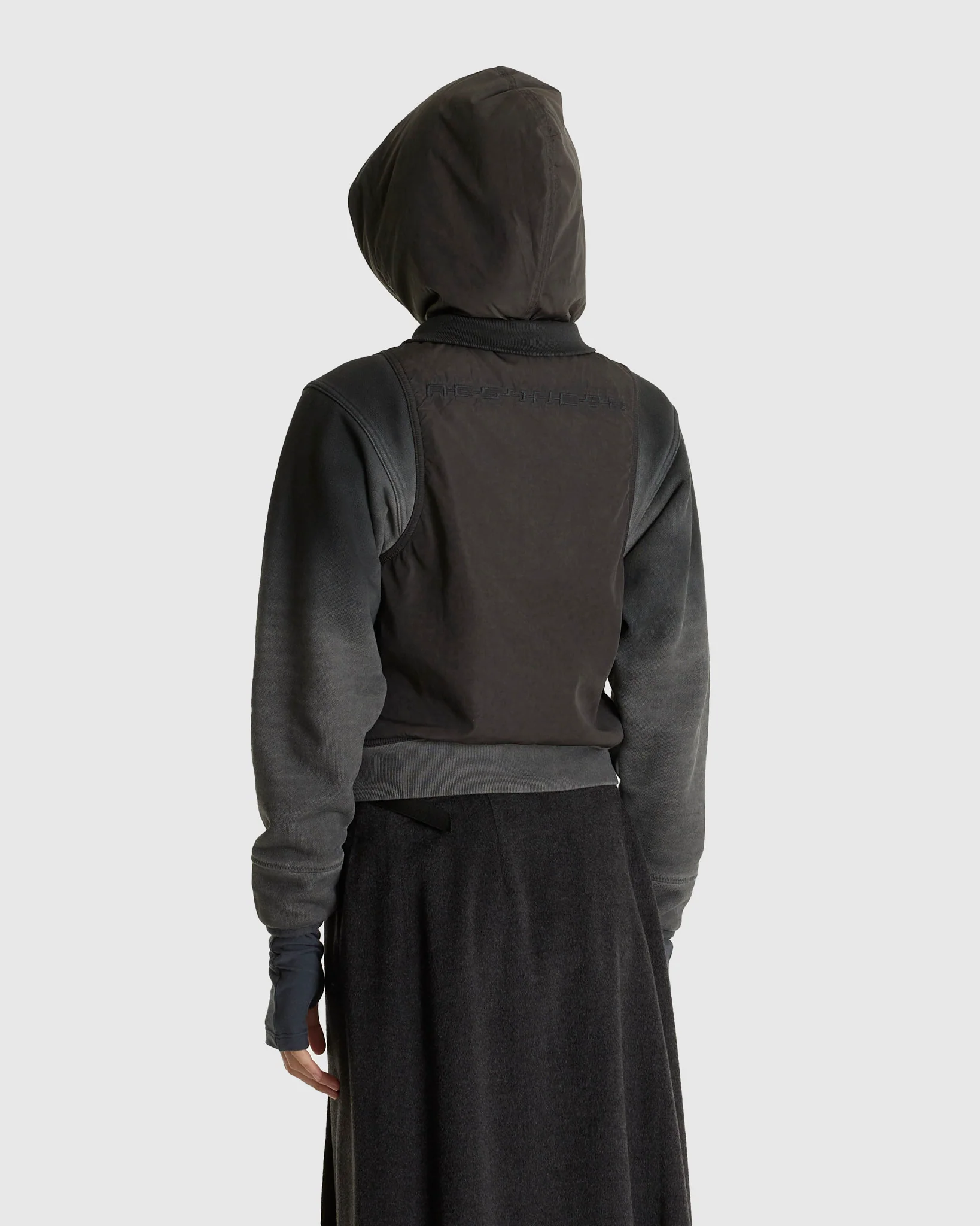 Cropped Zip Up Hoodie - Image 3