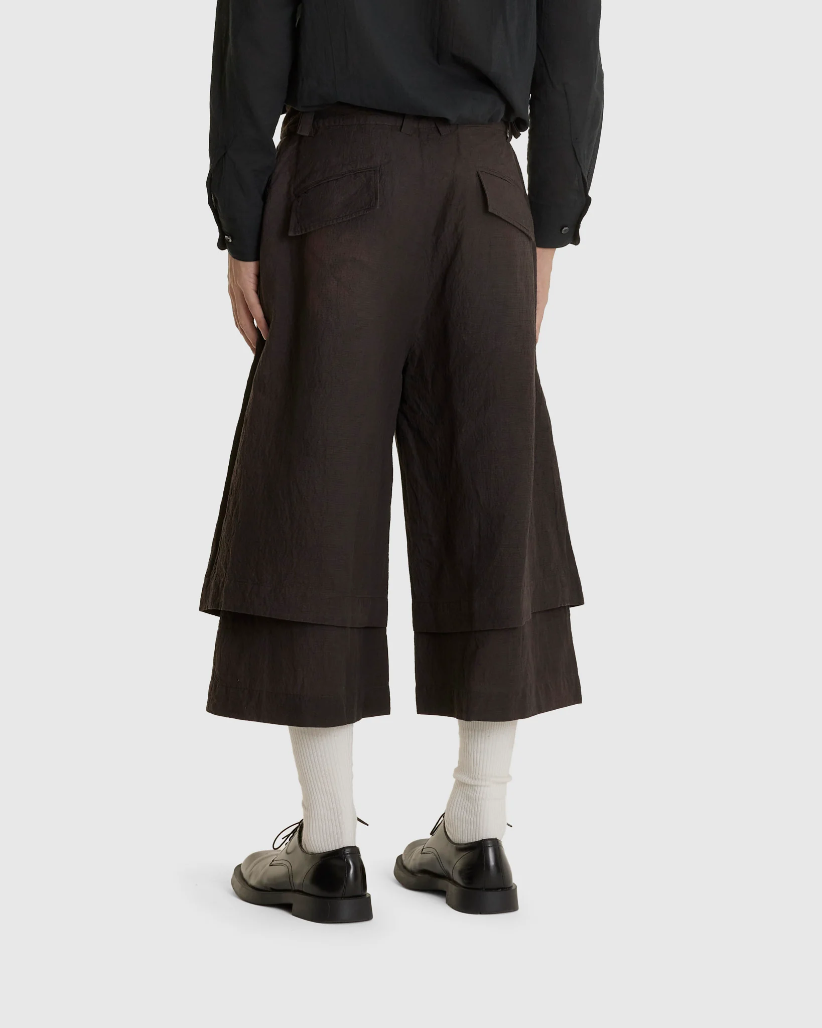 Double Layers Cropped Pants - Image 3