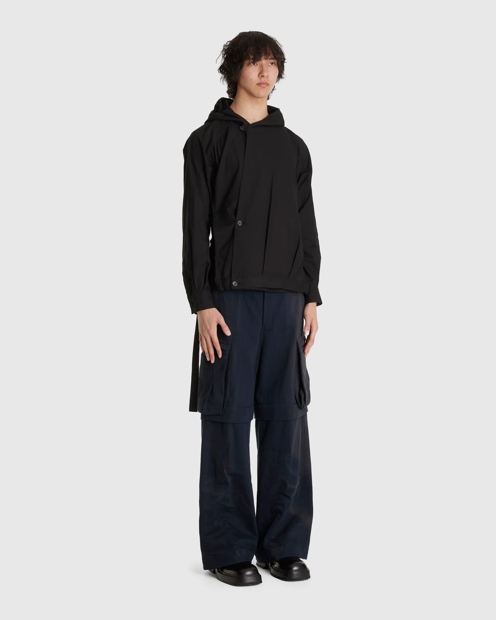 Draped Wrap Hood Jacket - Image 2