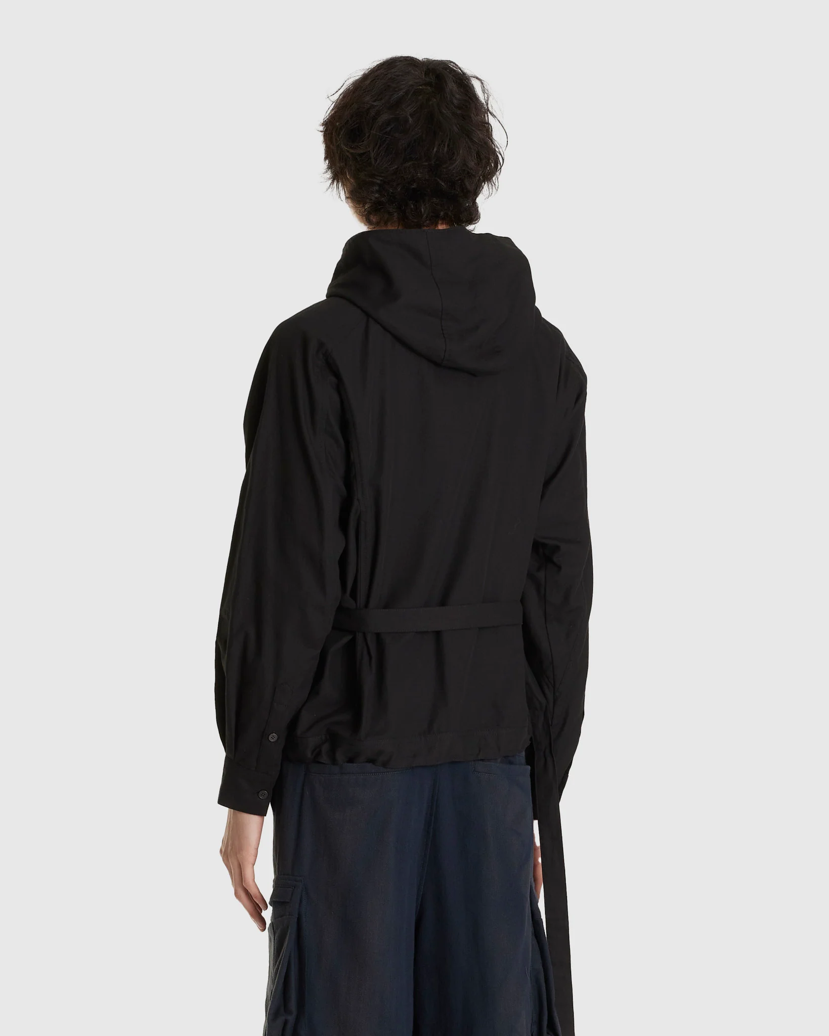 Draped Wrap Hood Jacket - Image 3