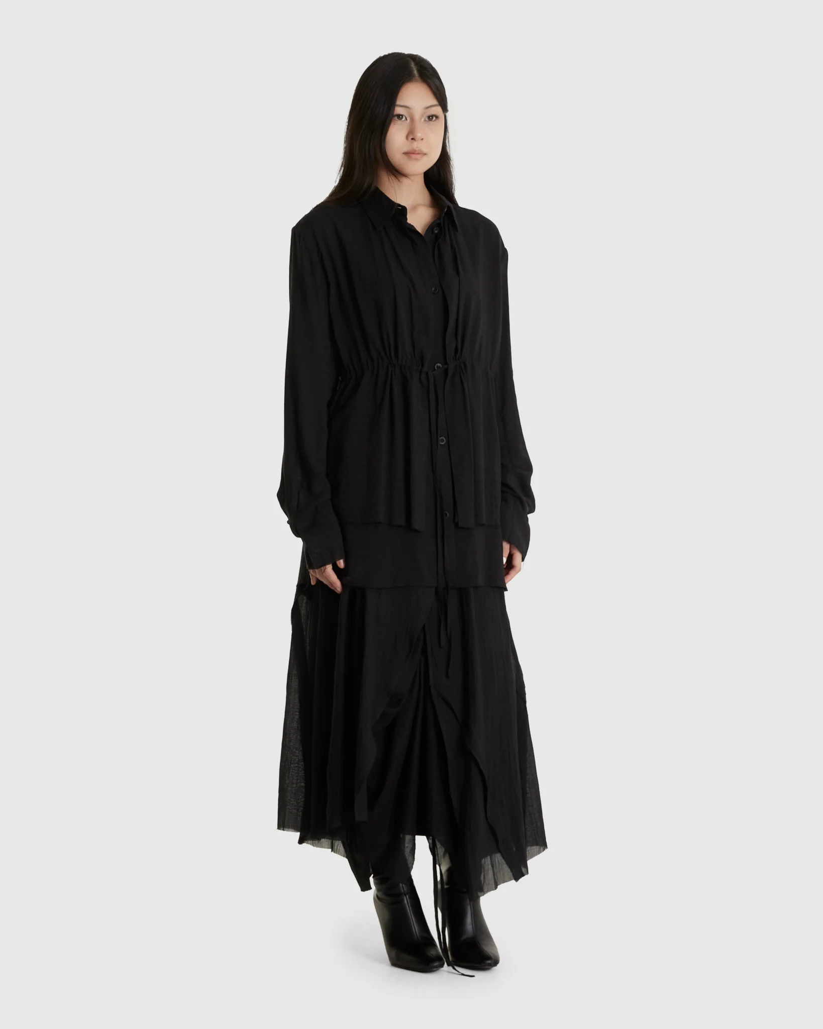 Drawstring Layer Shirt - Image 2
