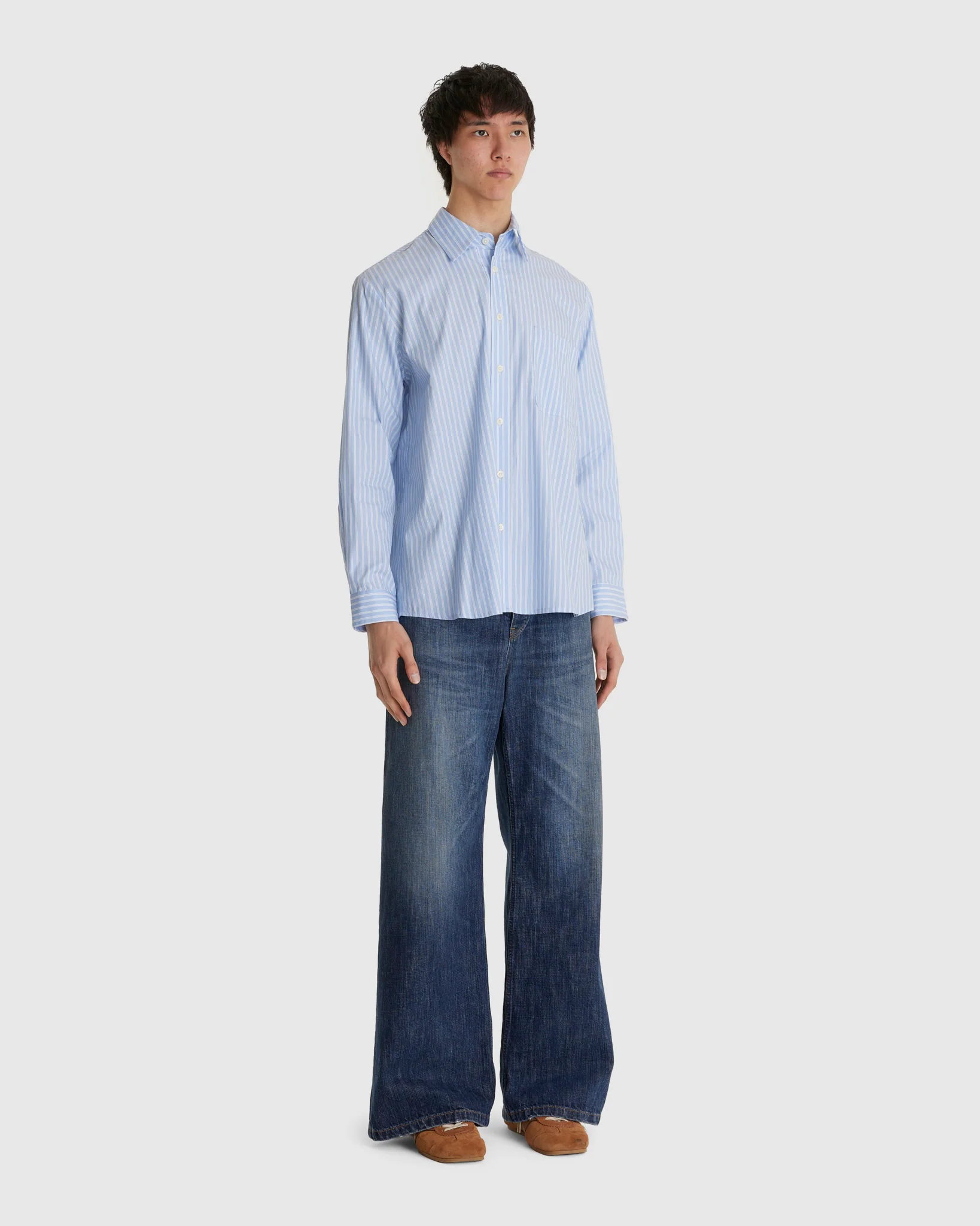 Evening Shirt Blue Stripe - Image 2