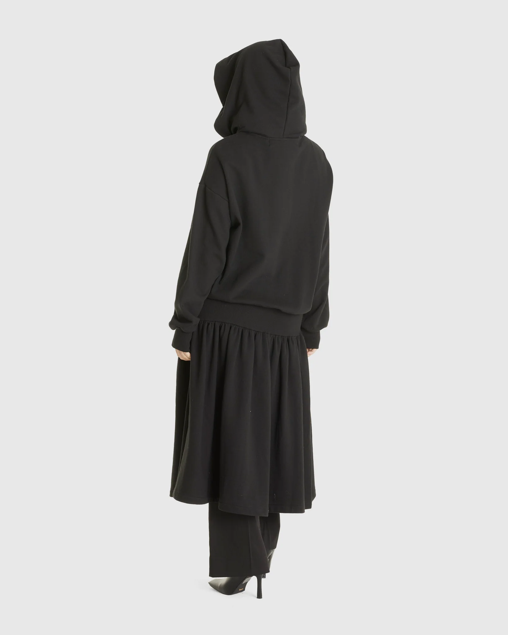 Jersey Shirring Hoodie Jacket - Image 3