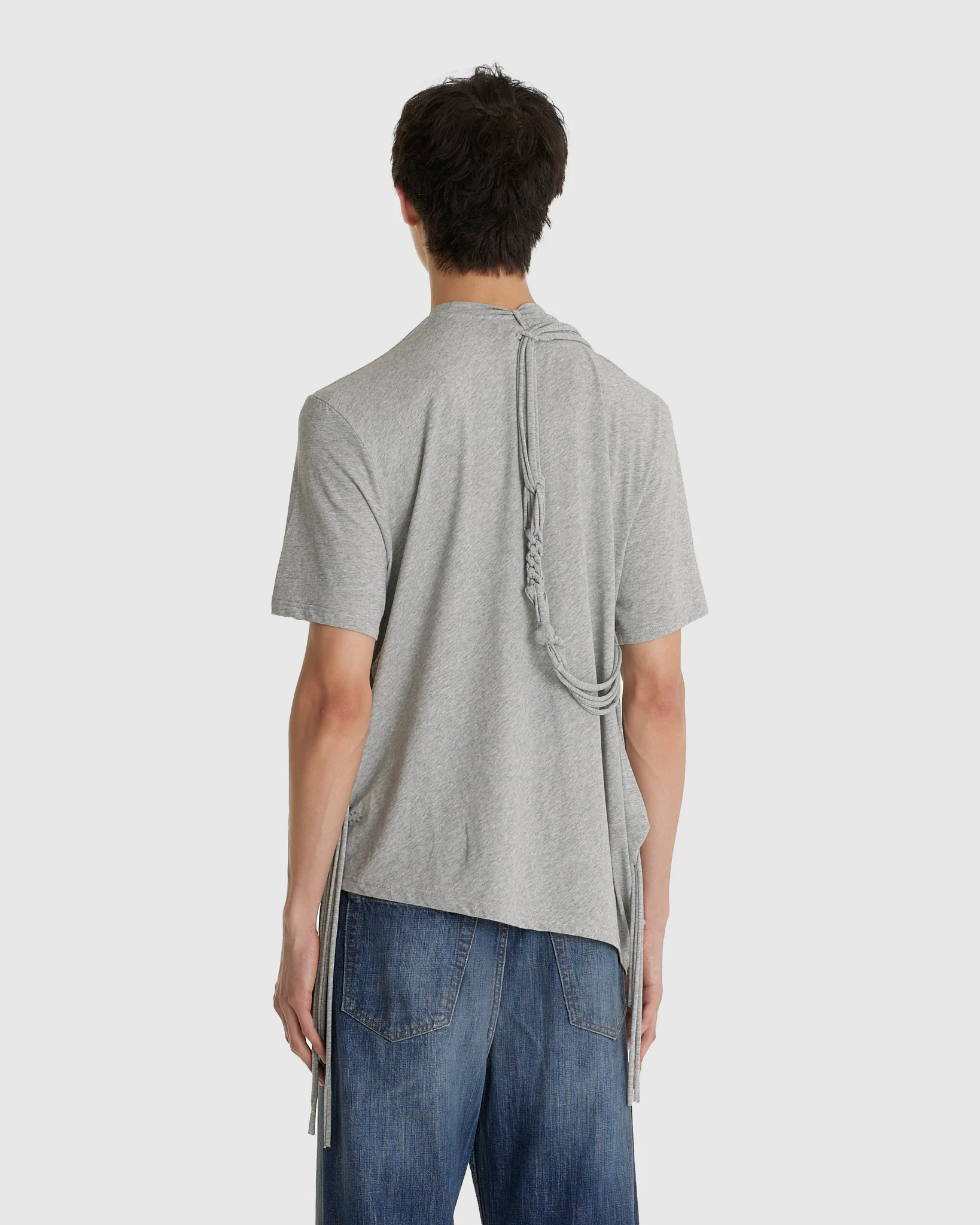 Macrame Backstrap Top Melange Grey - Image 3