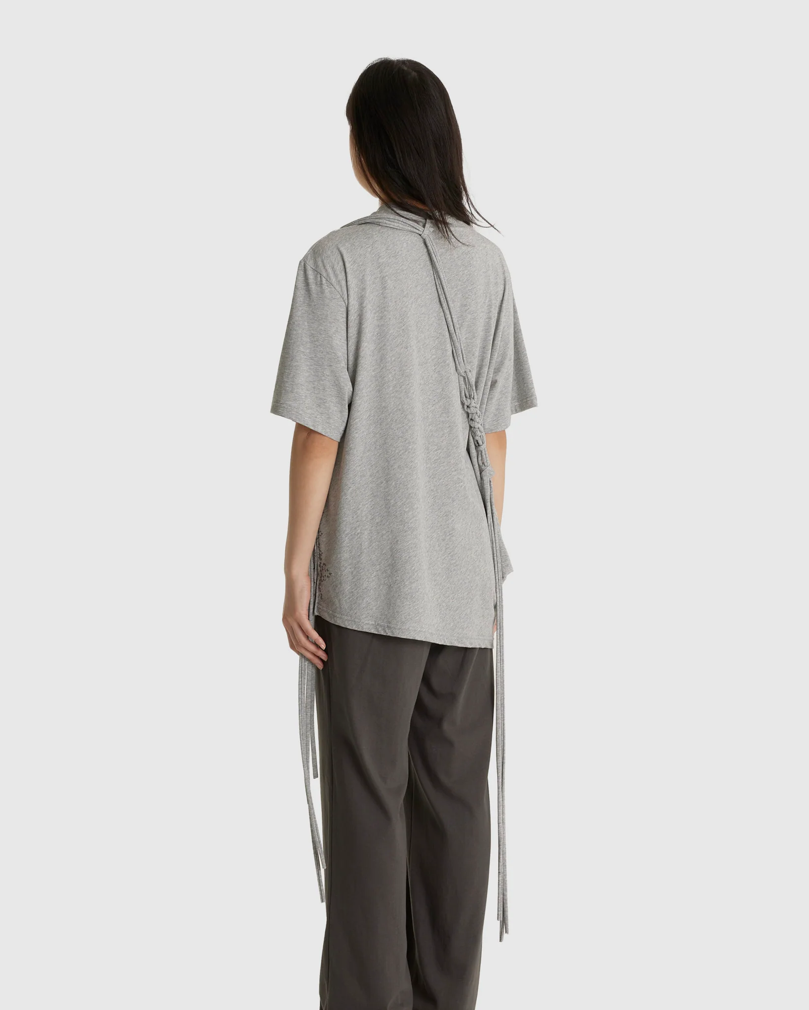 Macrame Backstrap Top Melange Grey (W) - Image 3