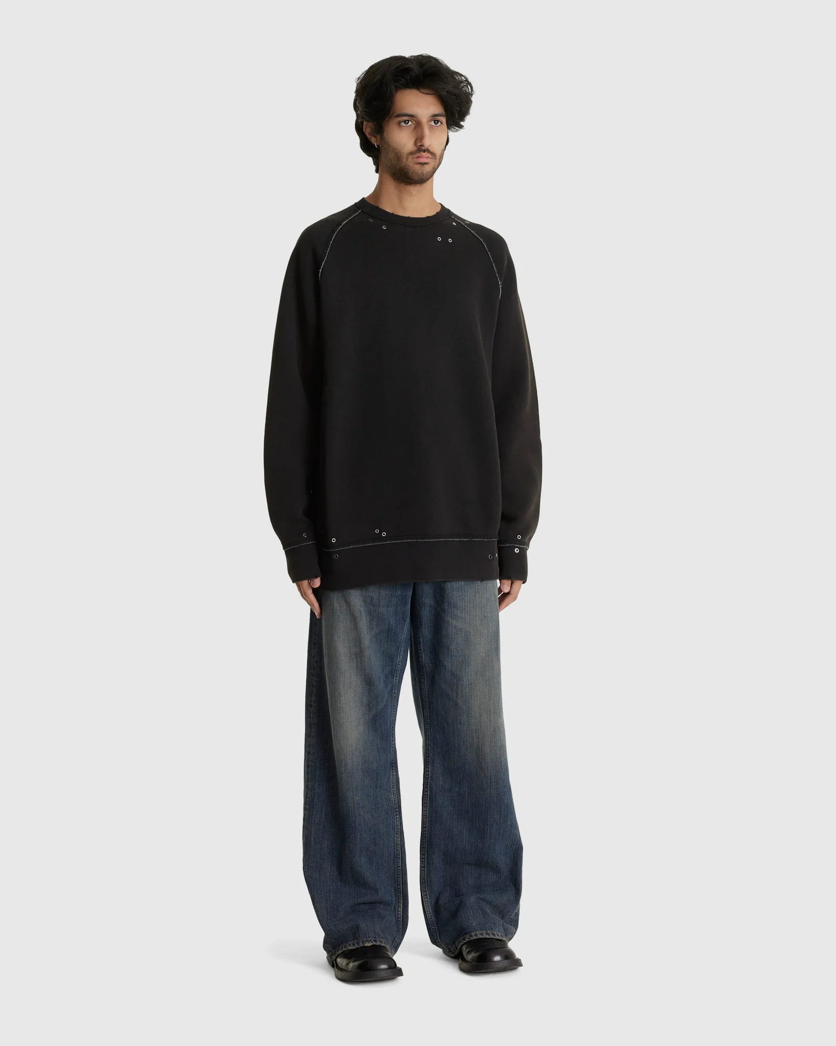 Mitchell Sweatshirt Faded Black - Image 2
