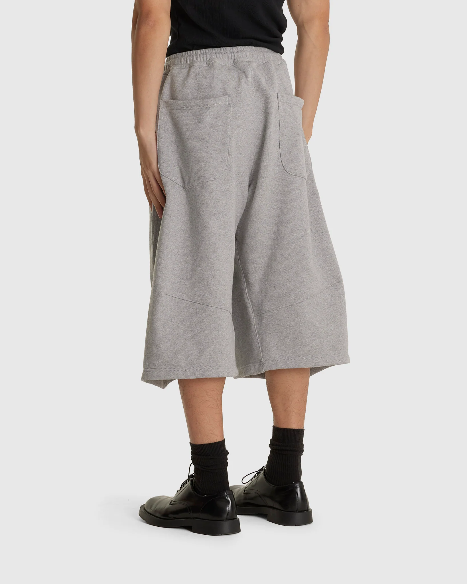 Pleated Balloon Sweat Shorts - Image 3