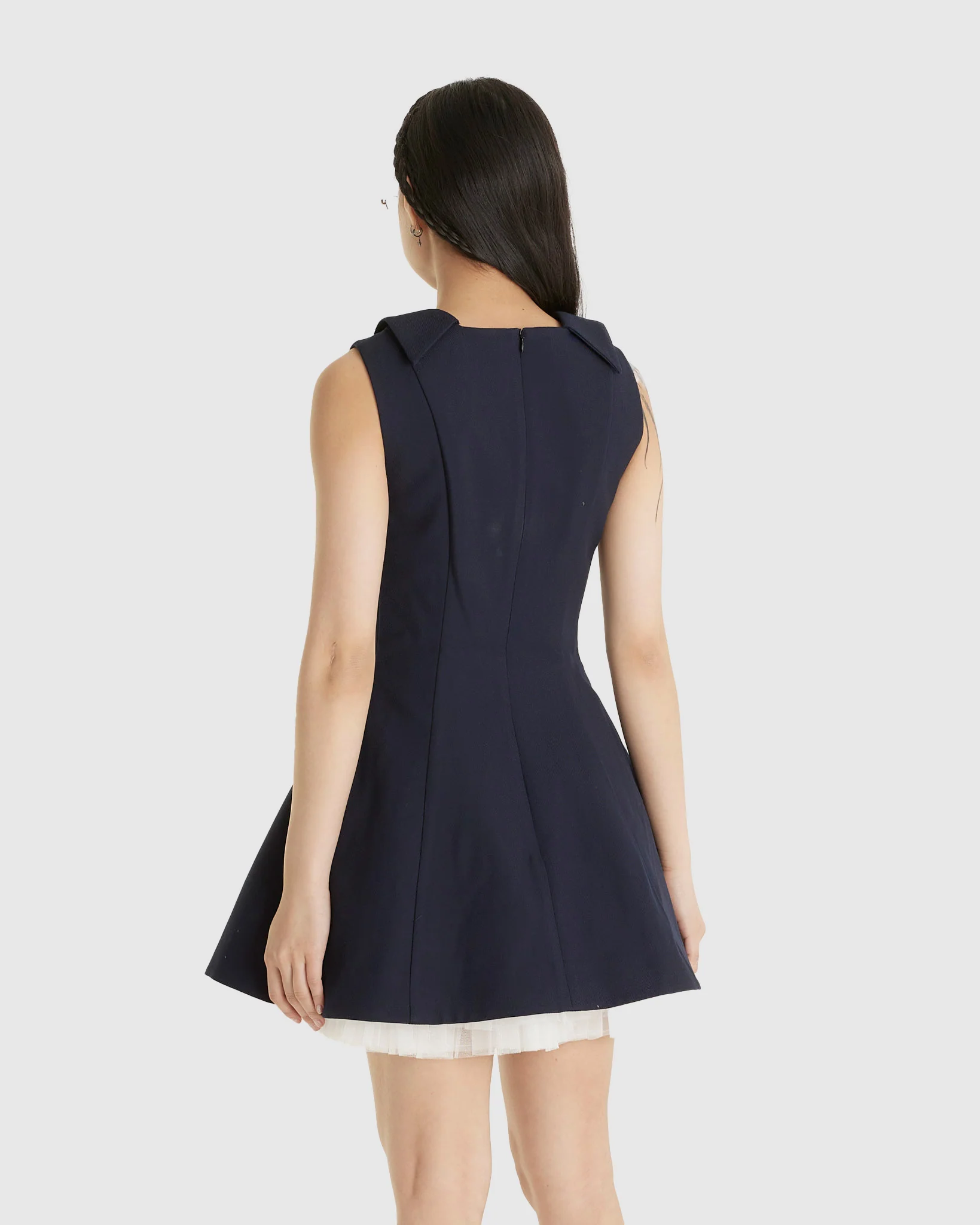 Puffy Sleeveless Dress - Image 3