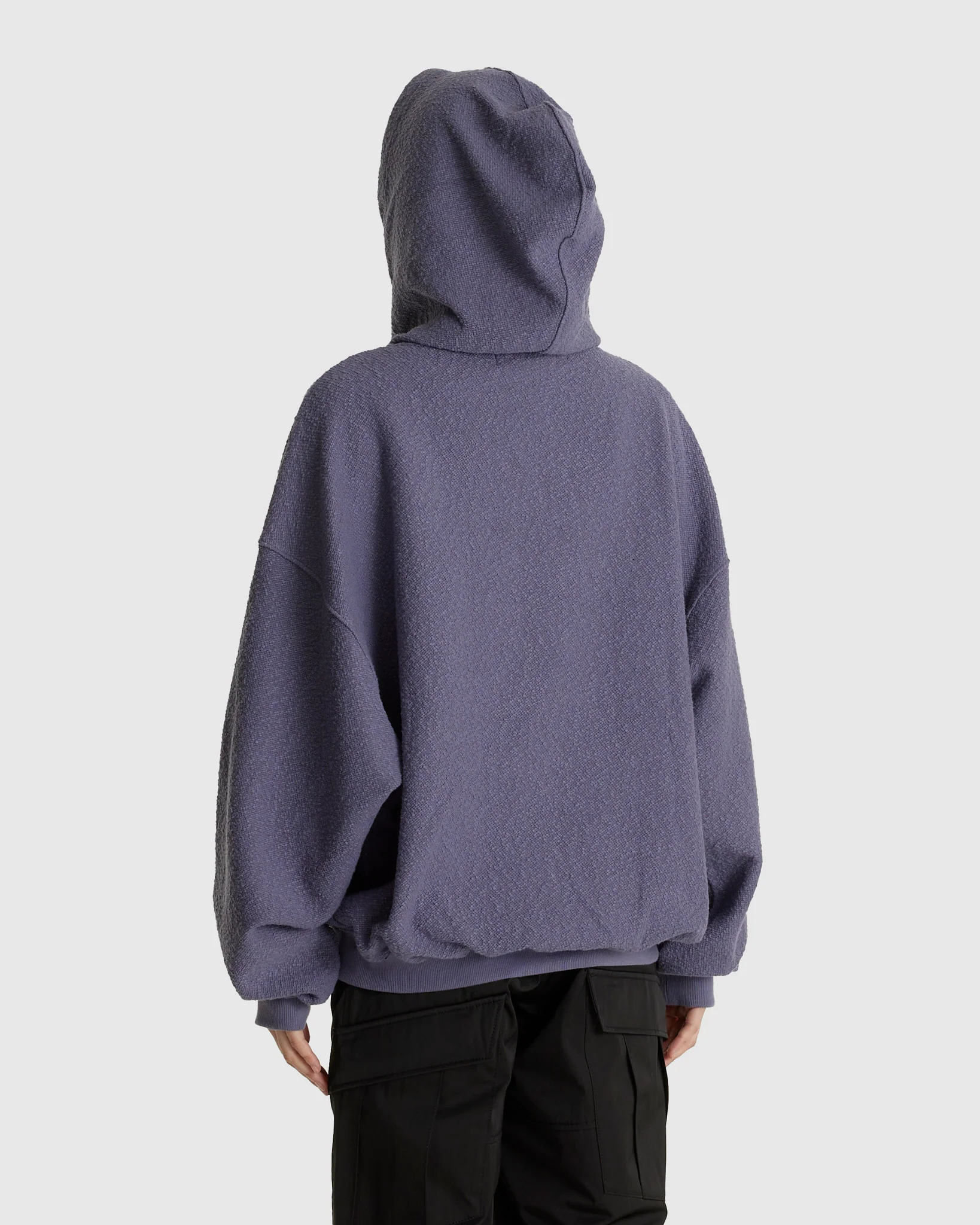 RH Curved Zip Up Hoodie Ghost Lilac (W) - Image 3