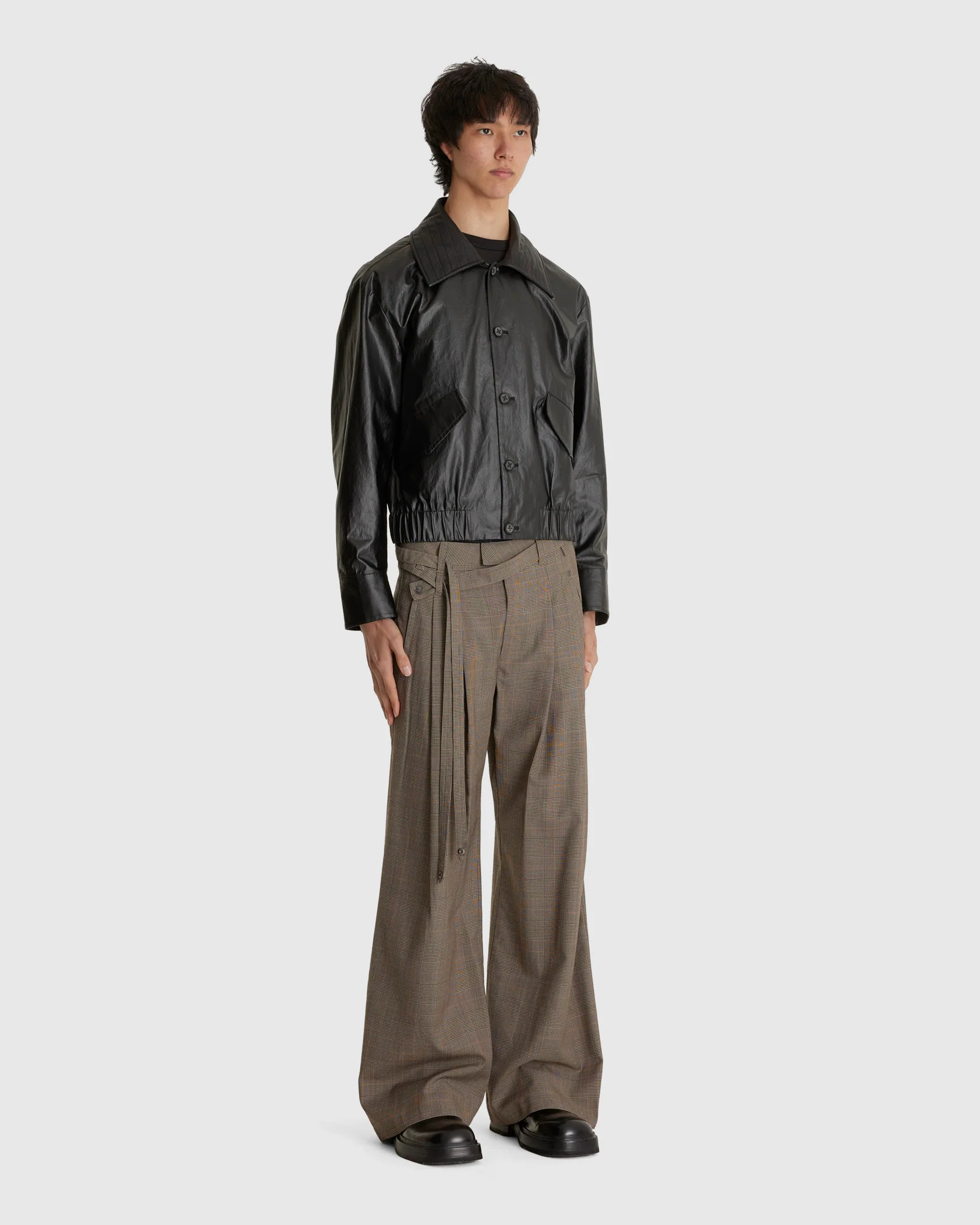Watson Leather Collar Jacket - Image 2